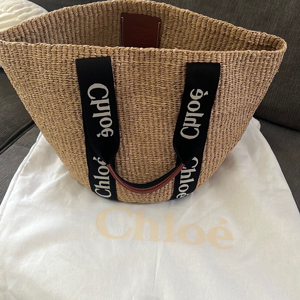 Chloe Large Basket Woody Tote NWT